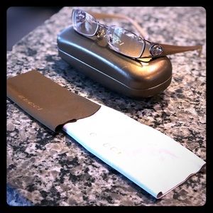 Authentic Gucci frames with prescription lenses.